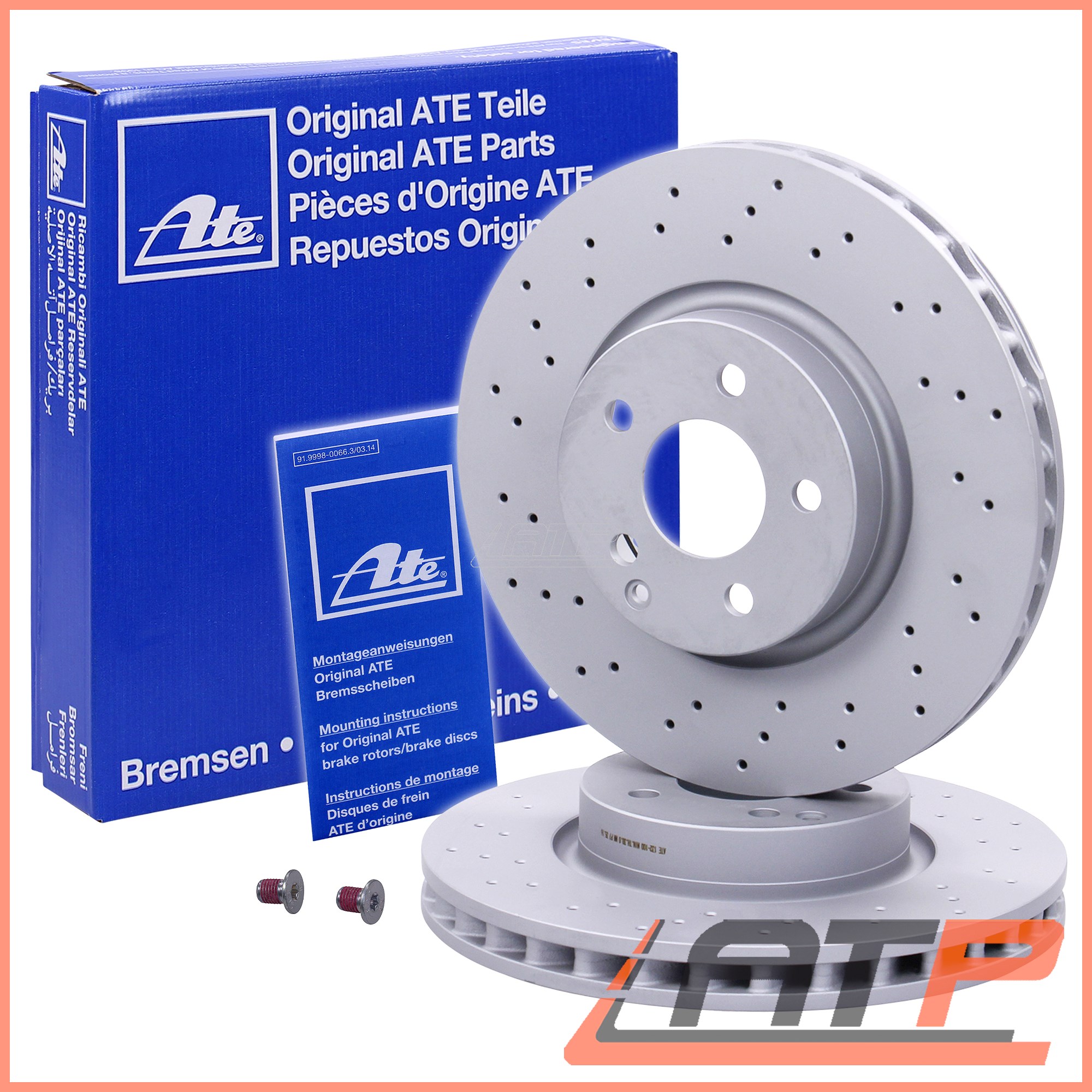 2x-ate-brake-discs-front-drilled-vented-322-mercedes-c-class-w204-s204