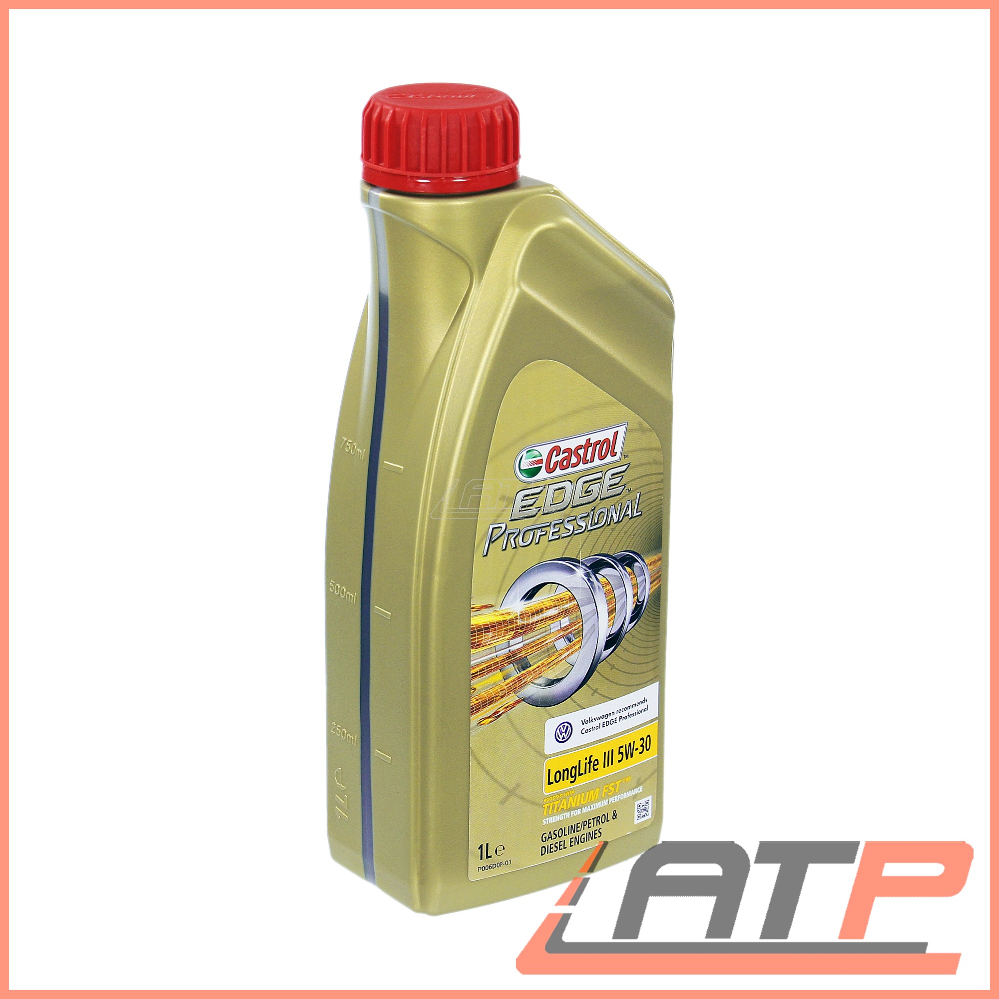 5X 1L LITRE CASTROL EDGE PROFESSIONAL LL III 5W-30 ENGINE OIL ACEA C3 ...