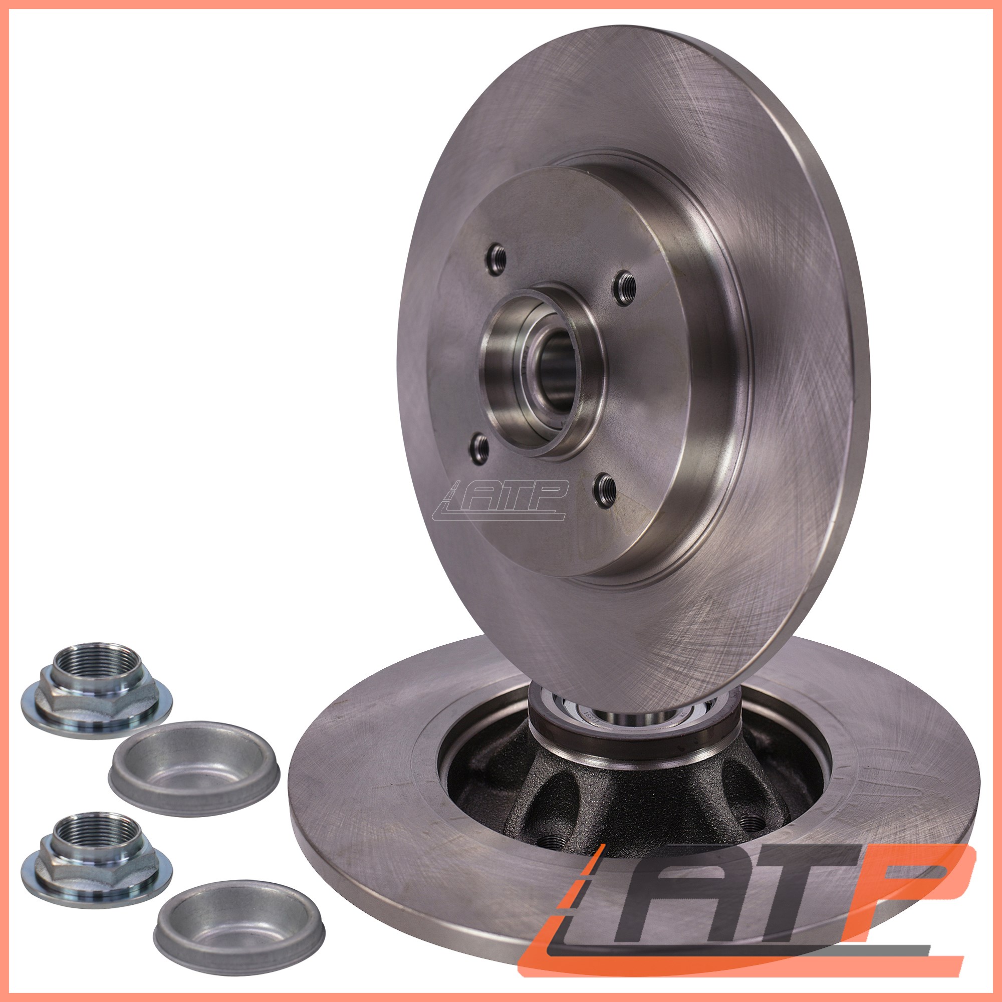 2x BRAKE DISC SOLID 268 REAR CITROEN BERLINGO 1.4 1.6 AB 08 Citroen Parts