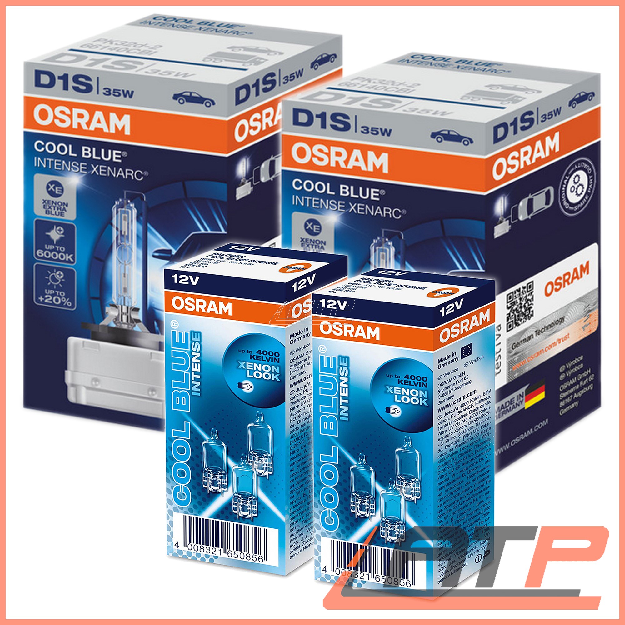 2x VW EOS 1F8 Genuine Osram Original Number Plate Lamp Light Bulbs