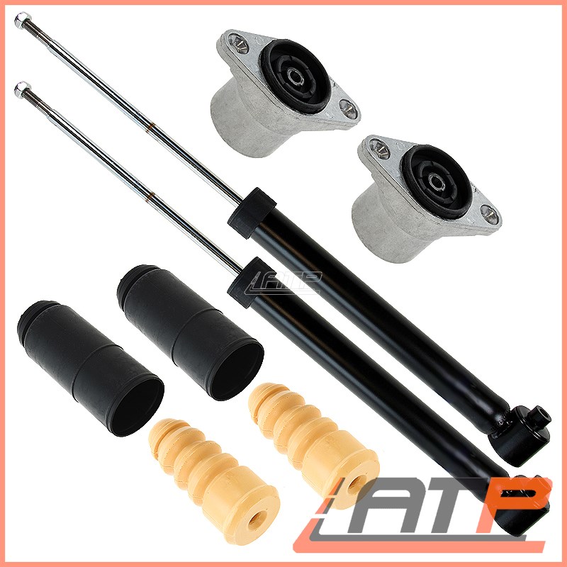 2X SHOCK ABSORBER GAS+TOP STRUT MOUNTING+DUST COVER REAR BMW 3 SERIES