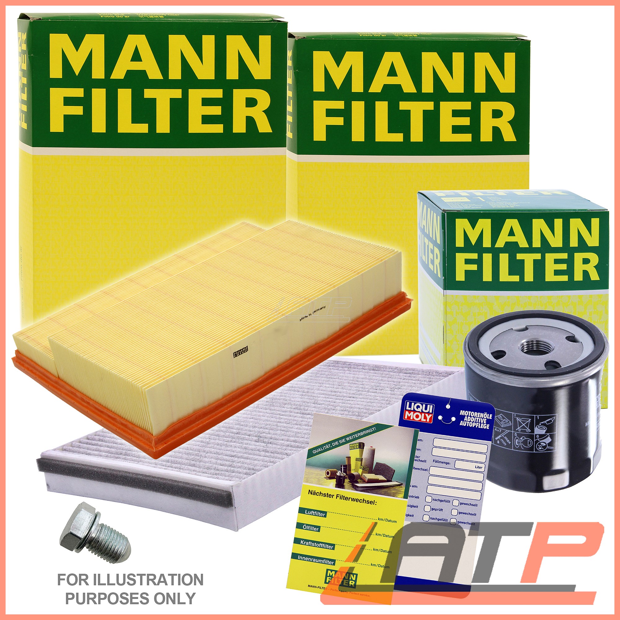 1X MANN-FILTER SERVICE KIT A FORD FOCUS MK 2 2.0 TDCI 07-12