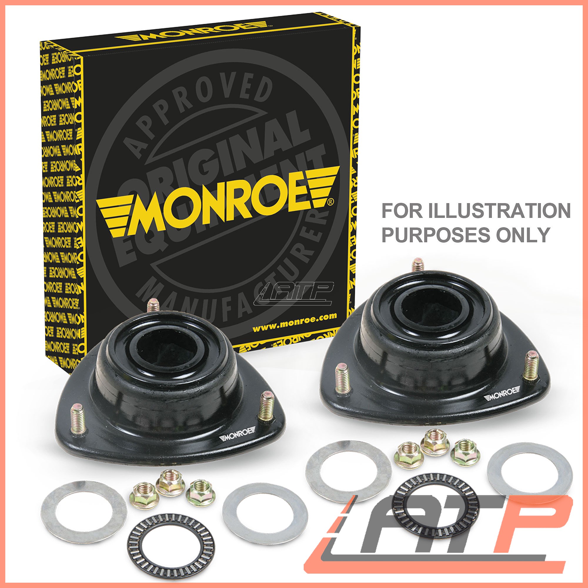 2x Top Strut Mount /& Ball Bearing Skoda Fabia 1.2 1.4 1.6 1.9 TDi Citigo 1.0 New