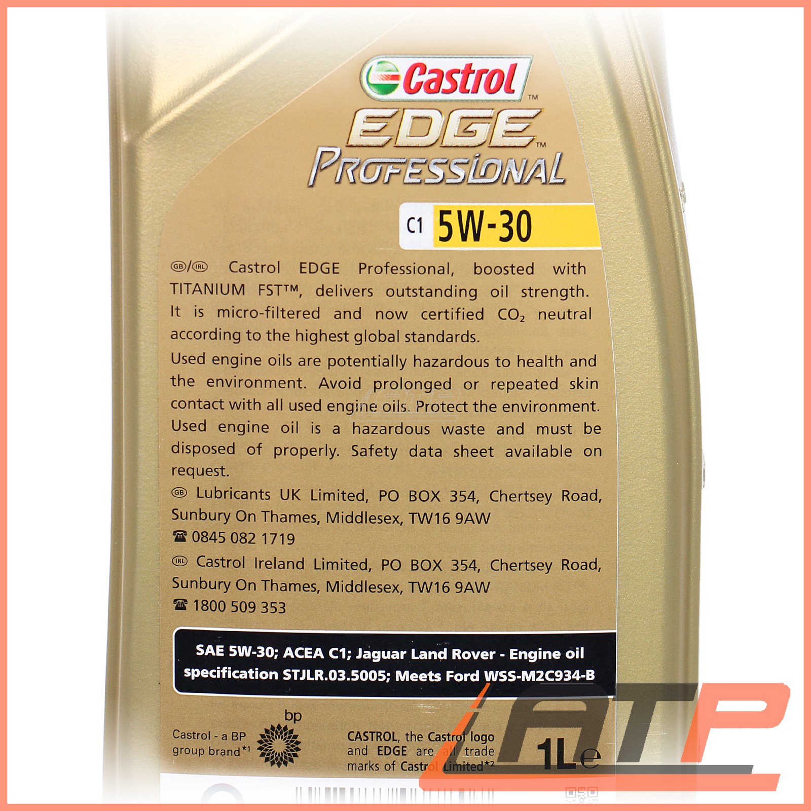1 LITRE CASTROL EDGE PROFESSIONAL FST™ C1 5W30 ENGINEOIL ACEA C1 eBay