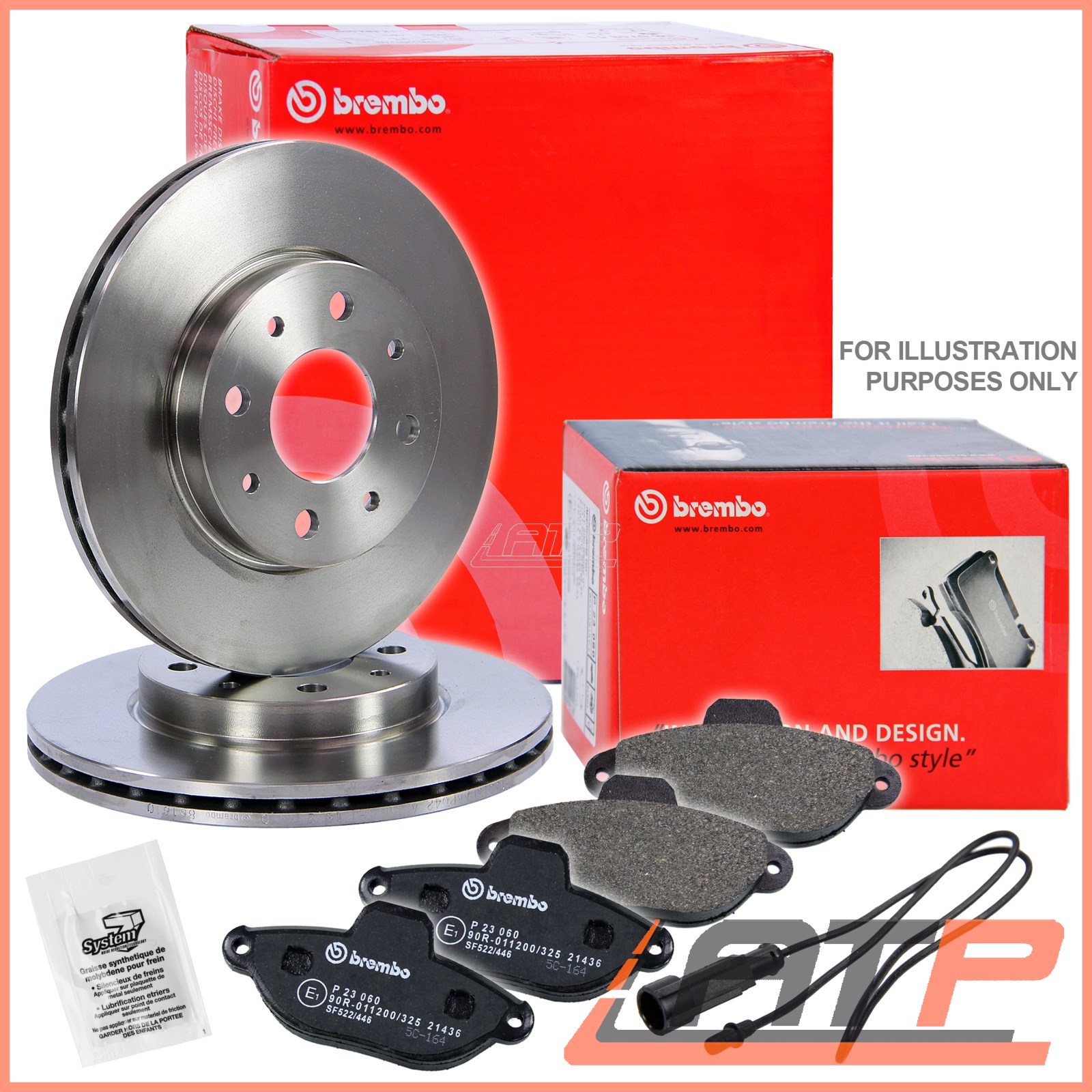 ALFA ROMEO BREMBO BRAKE DISCS Ø284 VENTED + PADS FRONT 31889557 eBay