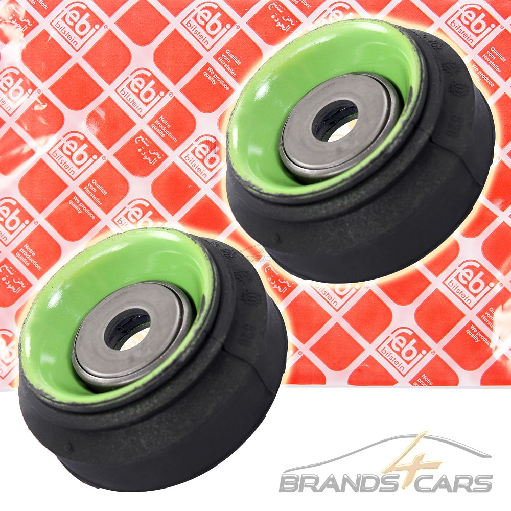 2x FEBI FEDERBEINSTÜTZLAGER DOMLAGER HINTEN AUDI 80 B2 B3 B4