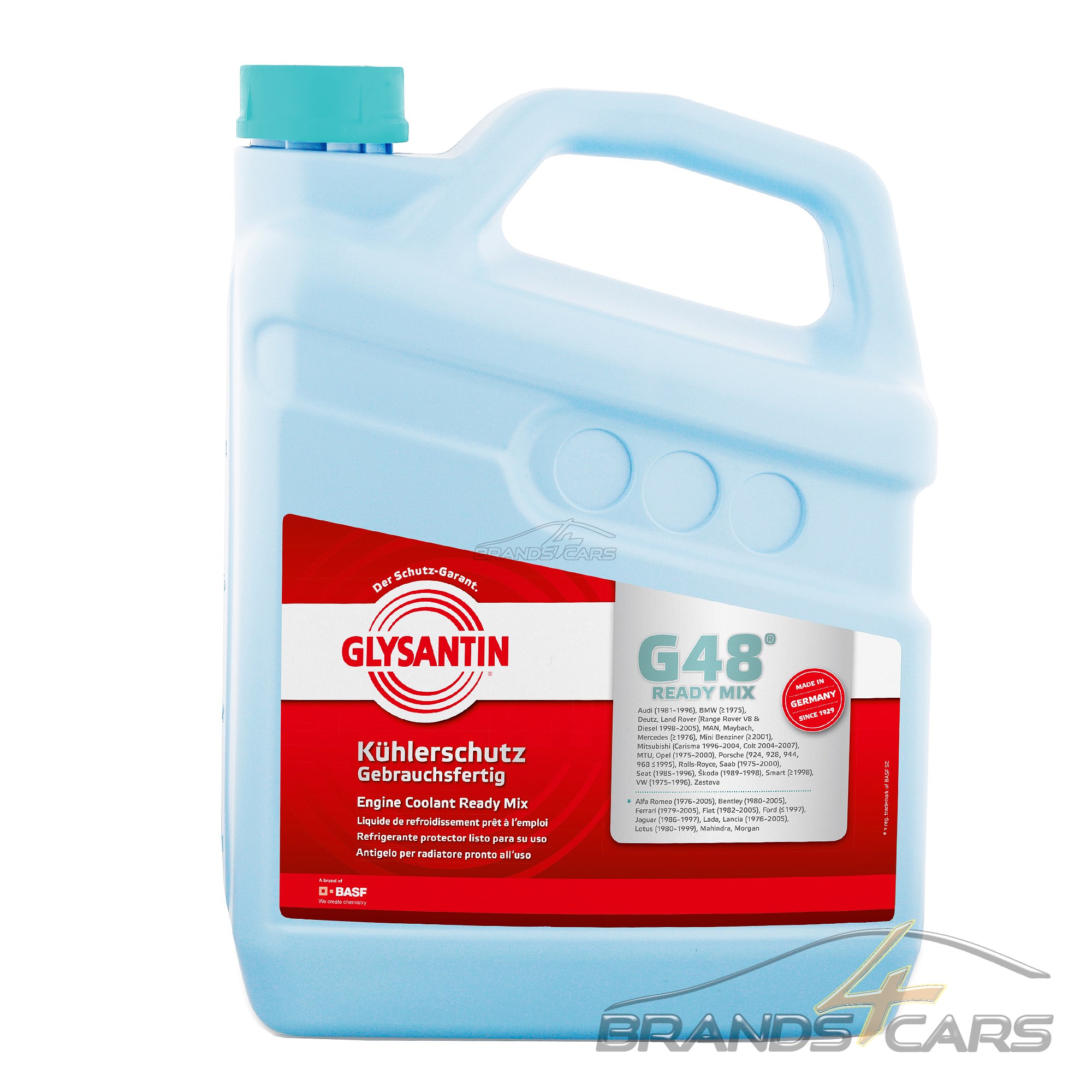 5 L LITER GLYSANTIN® G48® READY MIX FROSTSCHUTZMITTEL KÜHLERSCHUTZ ...