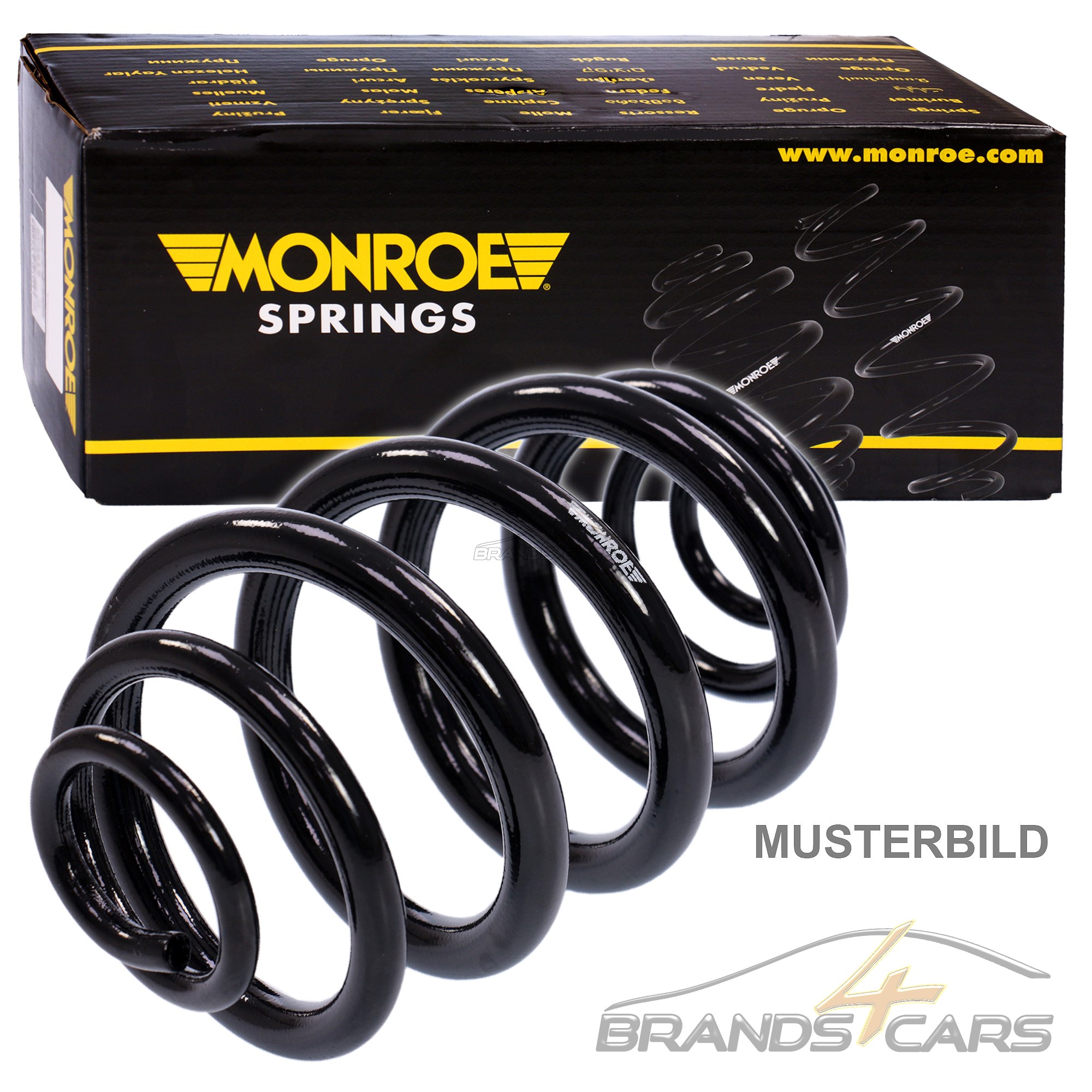 2x MONROE FEDER FAHRWERKSFEDER VORNE RENAULT TWINGO 1 1.2 BJ 96-12