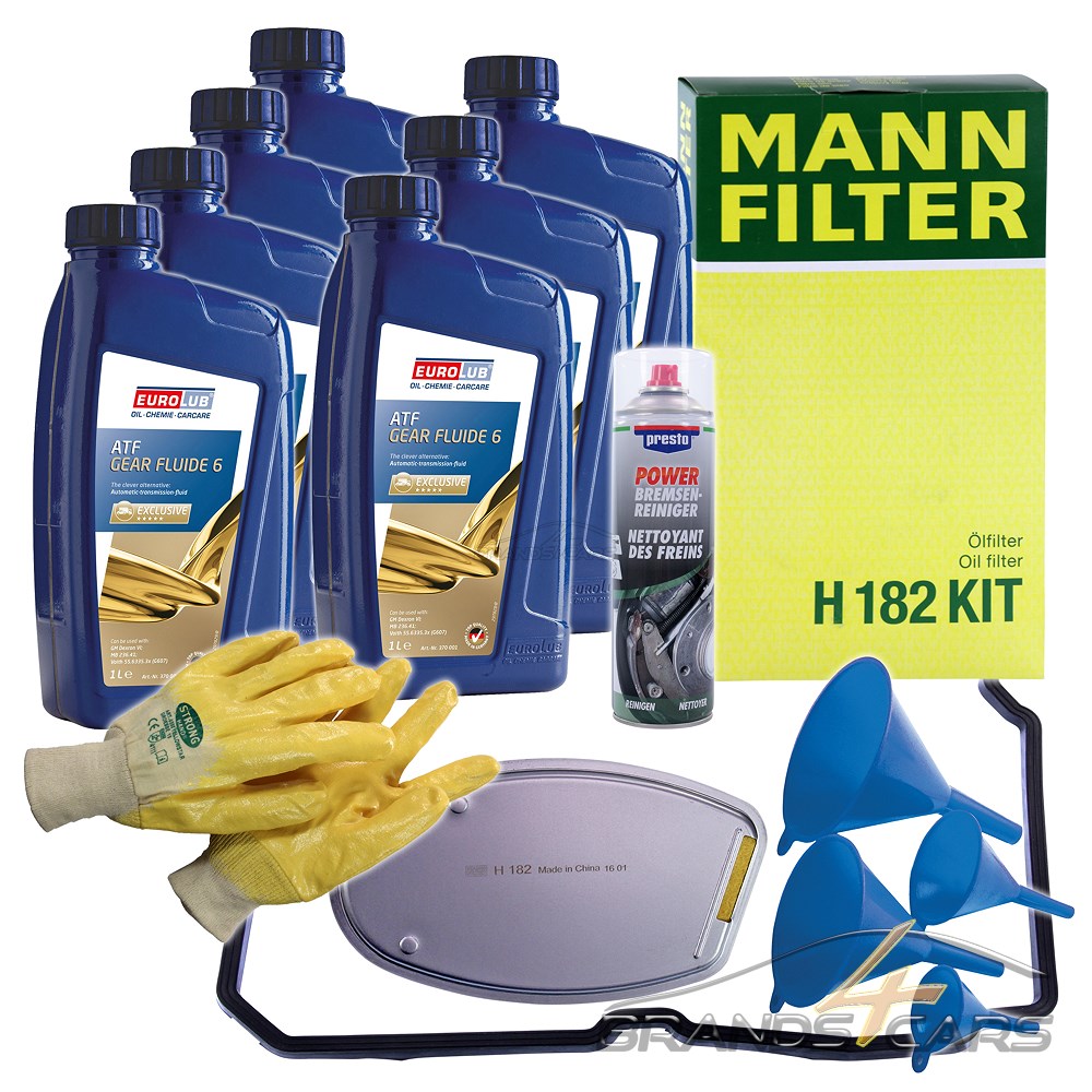 MANN-FILTER HYDRAULIKFILTER+EUROLUB AUTOMATIK-GETRIEBEÖL MERCEDES W210 W211 W212
