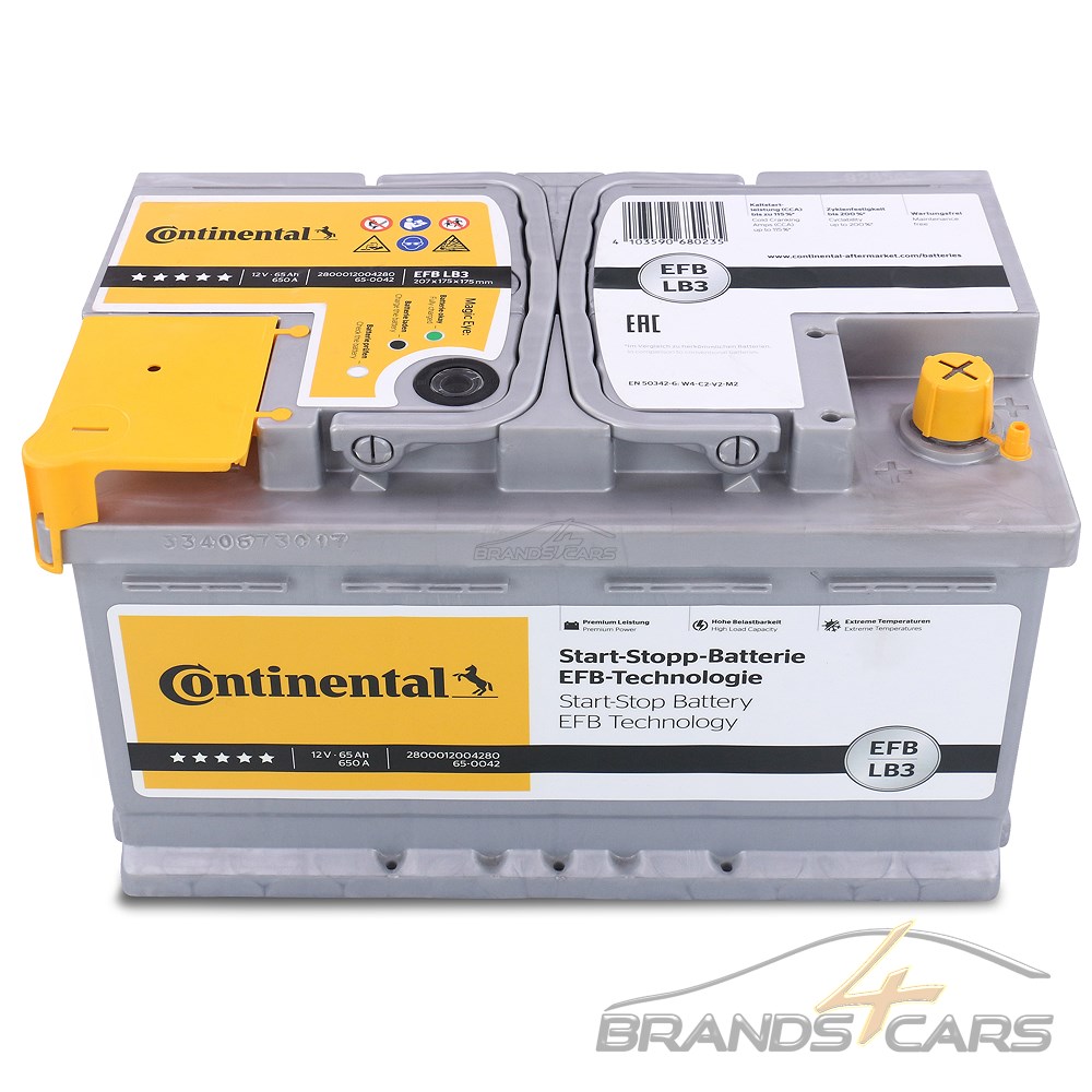 Continental Start-Stop Battery EFB 12V 65Ah ab 126,92