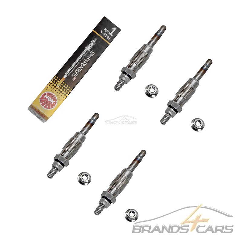 4x NGK GLÜHKERZE D-POWER FÜR FIAT DUCATO 230 280 290 BJ 82-02 DUNA