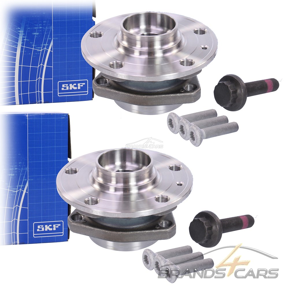 2x SKF RADLAGERSATZ RADLAGER SATZ SET VORNE HINTEN SKODA OCTAVIA 1Z 5E ...