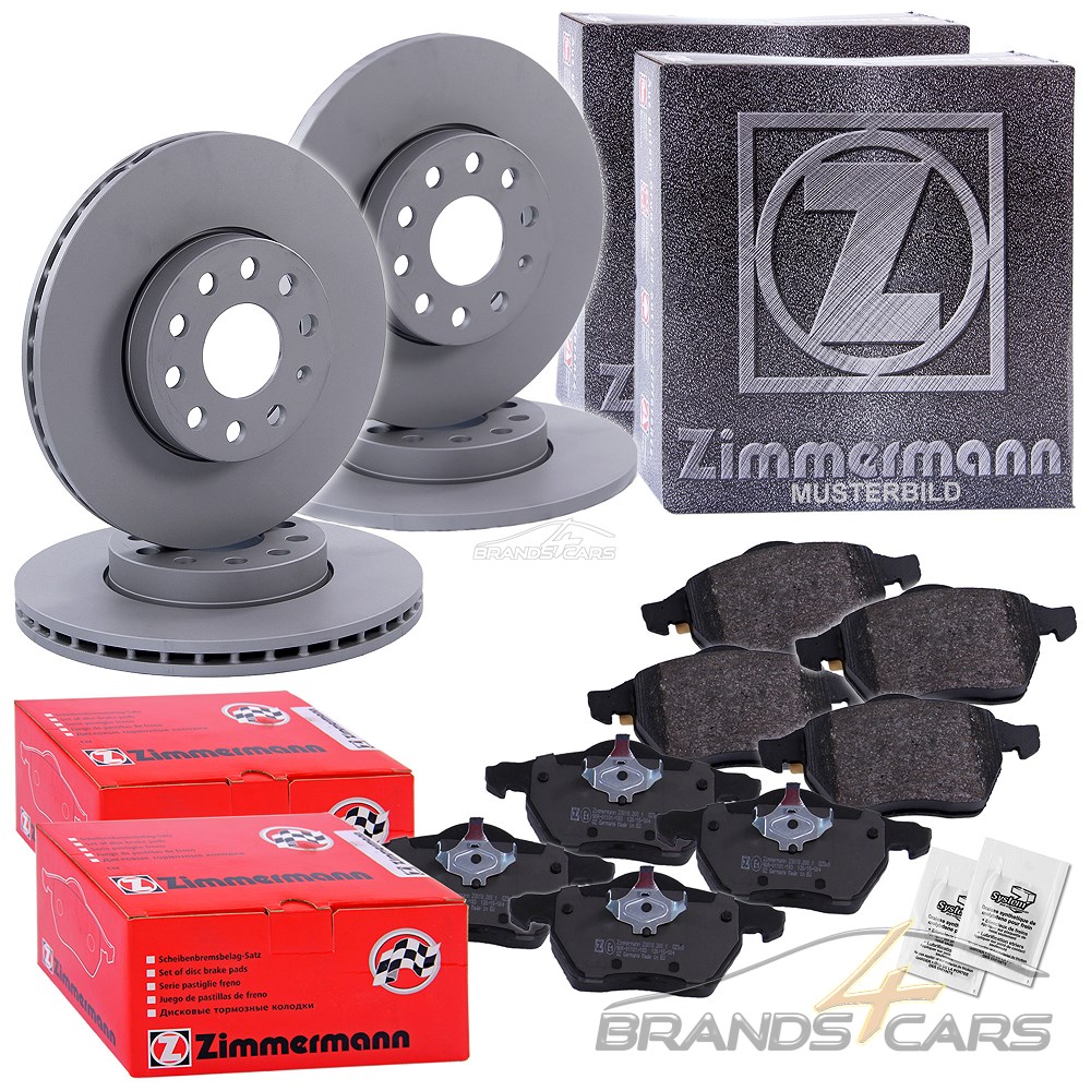 ZIMMERMANN BREMSSCHEIBEN SET BREMSBELÄGE VORNE+HINTEN OPEL ZAFIRA Ø308//264mm