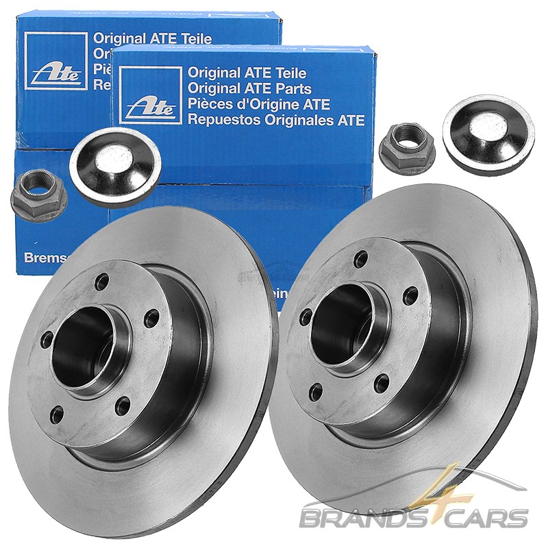 2x ATE BREMSSCHEIBE VOLL Ø280 HINTEN RADLAGER RENAULT TRAFIC 2 BJ 01