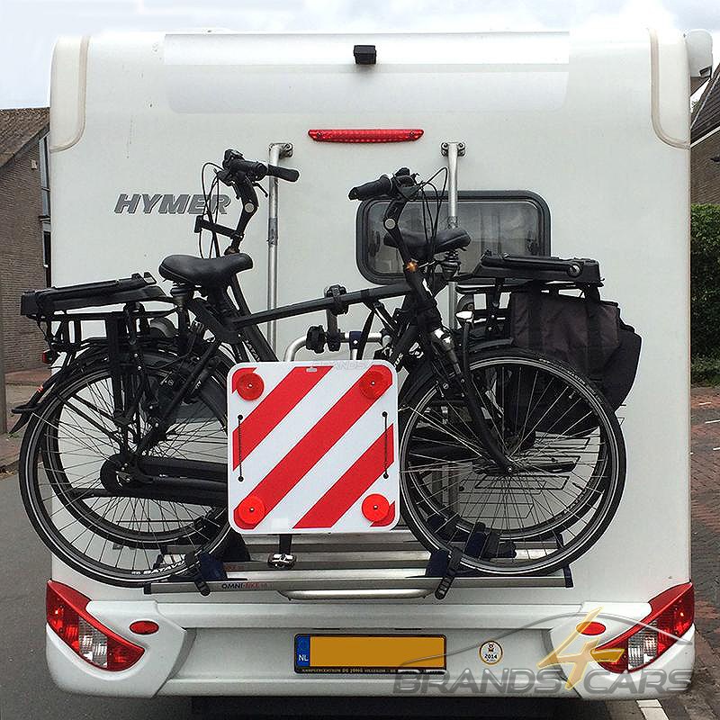 XPJBKC Warntafel Fahrradträger 50x50cm - 3in1 Warnschild Für Italien Spanien