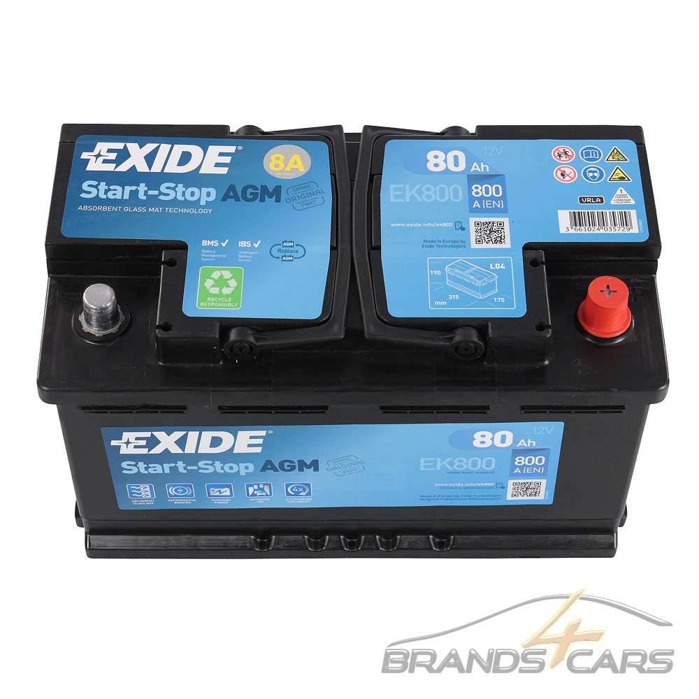 Аккумулятор exide ek800