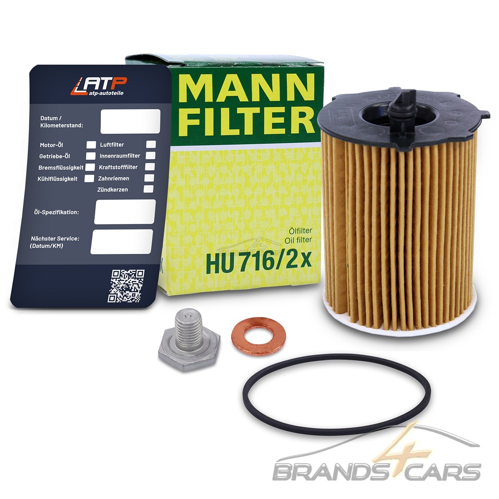 1x Ölwechsel-Set Für Toyota - MANN Ölfilter + Ölablass-Schraube + LIQUI MOLY Anhänger