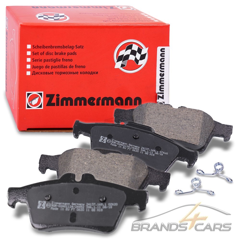 ZIMMERMANN BREMSBELÄGE BELÄGE SATZ HINTEN FÜR FORD FOCUS 2 BJ AB 09