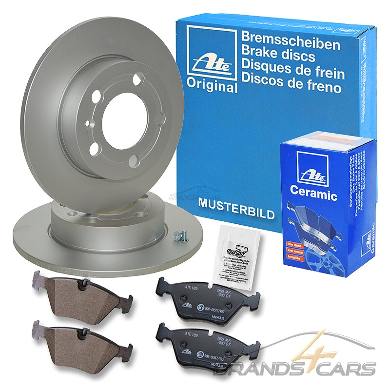 ATE BREMSSCHEIBEN Ø 239 mm BREMSBELÄGE HINTEN AUDI TT ROADSTER 8N9 1.8 T 3.2