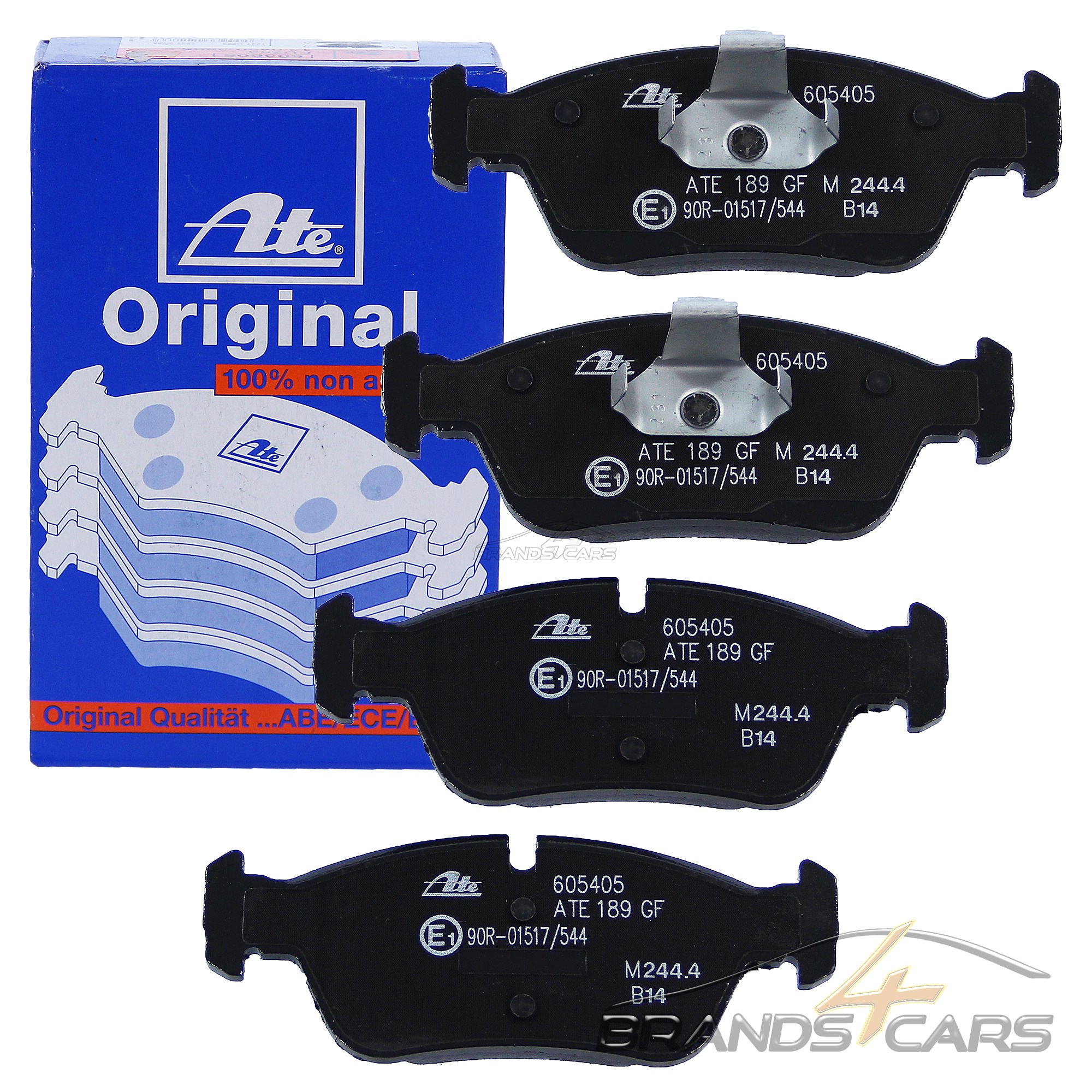 ATE Bremsbeläge Hinten - Original Bremsbelagsatz Mit Verschleißwarnung