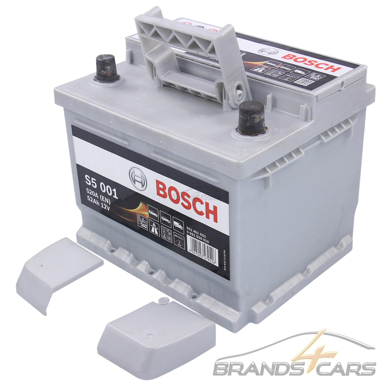 BOSCH S5 001 52Ah 520A 12V AUTOBATTERIE STARTERBATTERIE PKW-BATTERIE ...