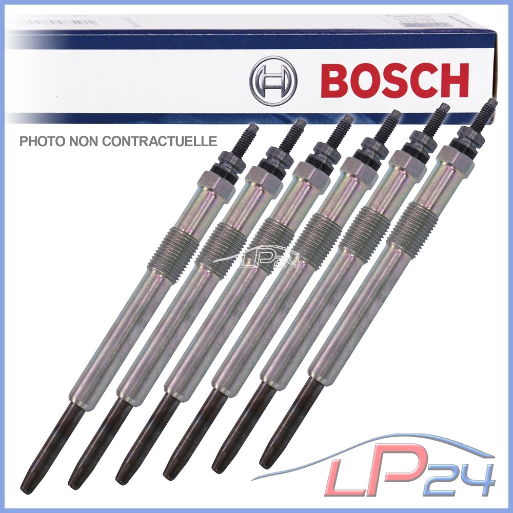 6x BOUGIE DE PRÉCHAUFFAGE ORIGINAL BOSCH GLP008 MERCEDES CLASSE W210 S210