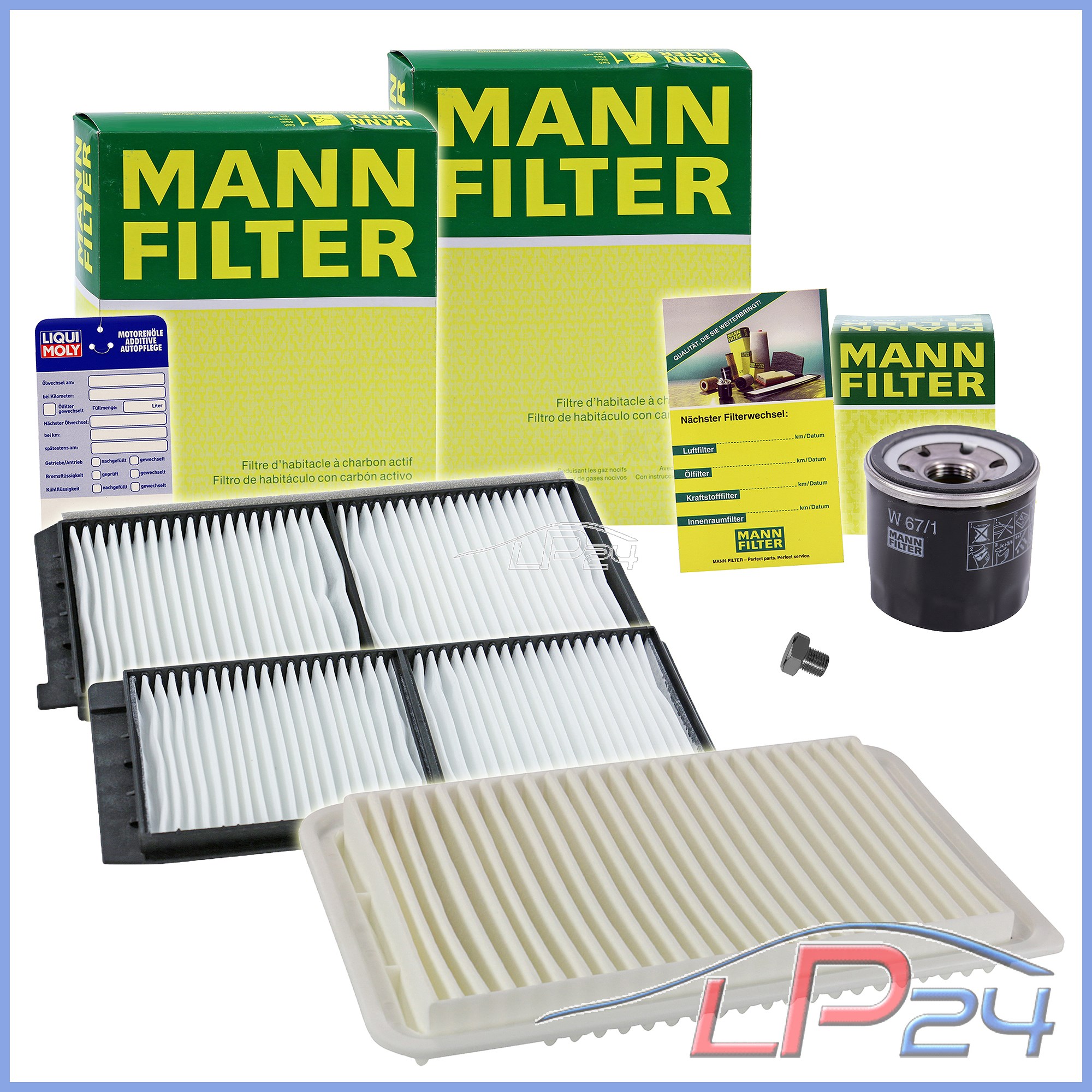 Fiat 500 c 2009-2013 mann service moteur filtration de rechange filtre à huile