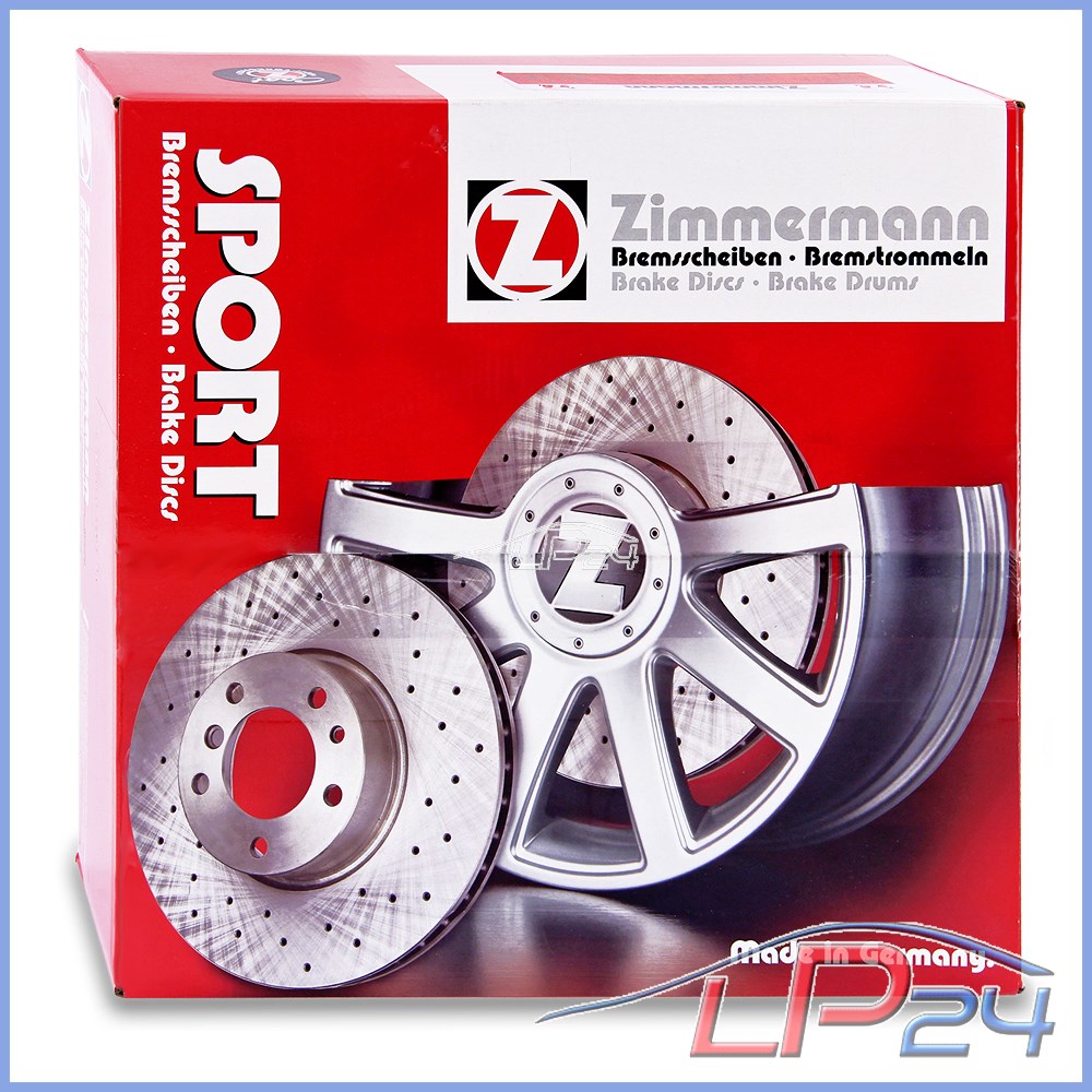 2x ZIMMERMANN Sport Disques De Frein Perforés bmw x5 e53 Phrase pour arrière