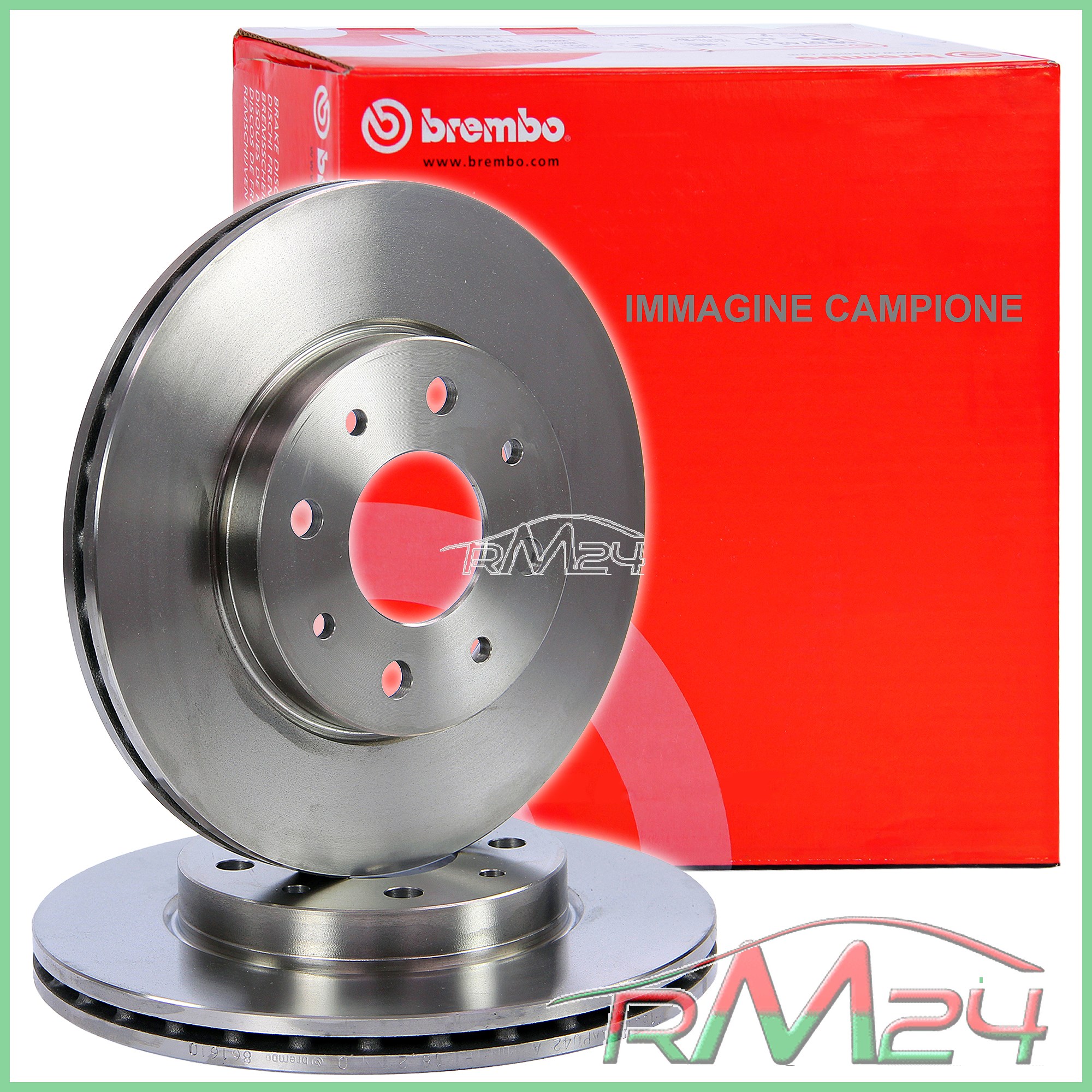 BREMBO 09.4939.1X 2X COPPIA DISCHI FRENO XTRA per FIAT 500 C 312